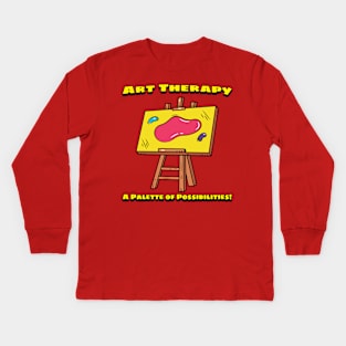 Art Therapy - A Palette of Possibilities! Kids Long Sleeve T-Shirt